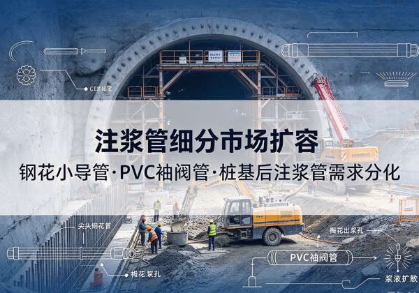 库伦旗注浆管细分市场扩容，隧道钢花小导管、PVC 袖阀管、桩基后注浆管需求分化